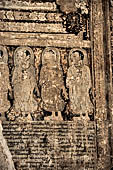 Bagan Myanmar. Mural paintings of the Thambula temple. 